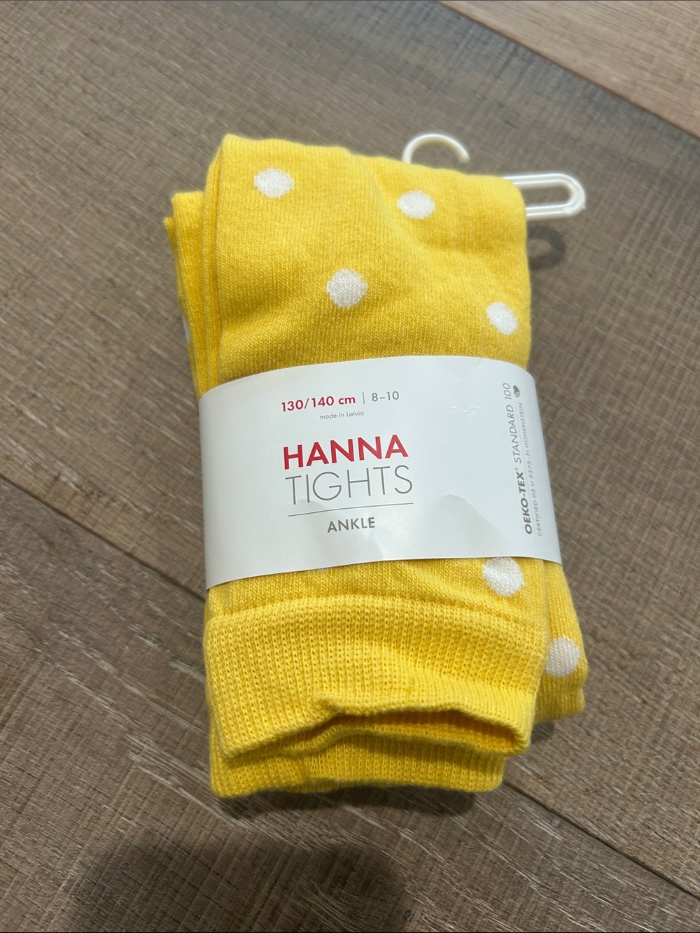 Hanna Andersson Yellow Polka Dot Tights